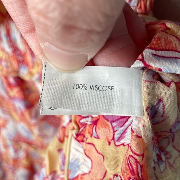 Poupette St Barth Soledad Dress in Yellow Dahlia Size Small Smocked Off Shoulder - Picture 9 of 12